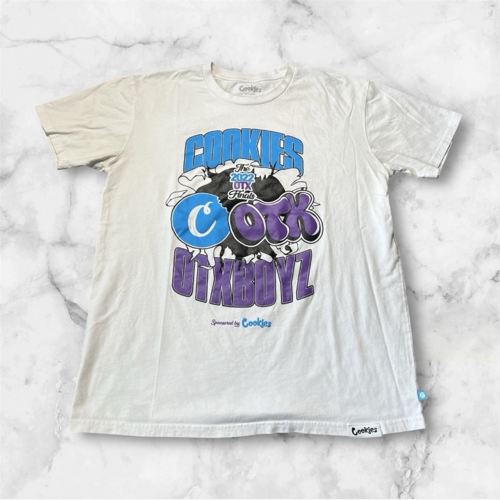 Cookies SF x OTX BOYZ Finals Berner Cali Rap White‎ Shirt Short Sleeve Size 3XL